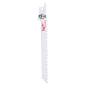 Milwaukee SawZall 6 in. Bi-Metal Wood cutting Reciprocating Saw Blade 4/6 TPI 5 pk