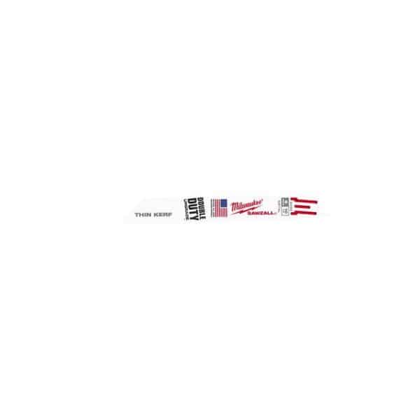 Milwaukee Sawzall 6 in. Bi-Metal Double Duty Upgrade Reciprocating Saw Blade 10 TPI 5 pk