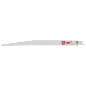 Milwaukee Sawzall 12 in. Bi-Metal Thin Kerf Reciprocating Saw Blade 8/12 TPI 5 pk