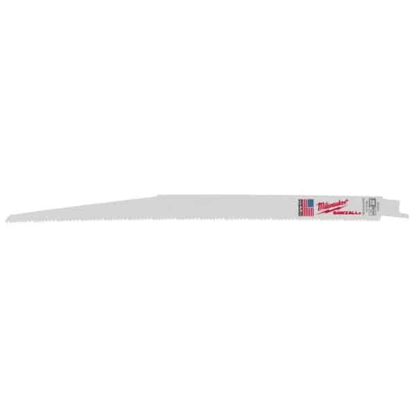 Milwaukee Sawzall 12 in. Bi-Metal Thin Kerf Reciprocating Saw Blade 8/12 TPI 5 pk