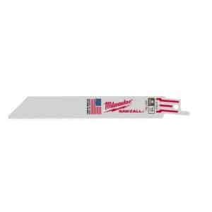 Milwaukee Sawzall 6 in. Bi-Metal Double Duty Upgrade Reciprocating Saw Blade 14 TPI 5 pk