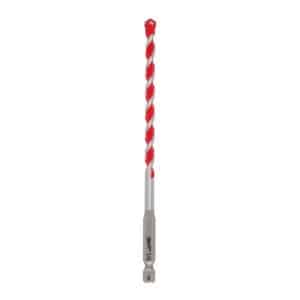 Milwaukee Shockwave 1/4 in. X 6 in. L Carbide Hammer Drill Bit 1 pk