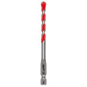 Milwaukee Shockwave 1/4 in. X 4 in. L Carbide Hammer Drill Bit 1 pk