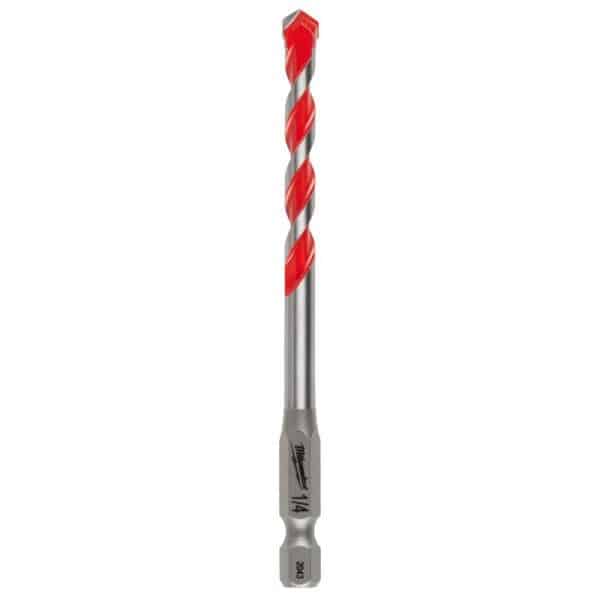Milwaukee Shockwave 1/4 in. X 4 in. L Carbide Hammer Drill Bit 1 pk