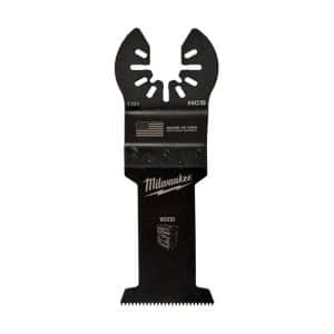 Milwaukee 1-3/8 in. L X 1-3/8 in. W High Carbon Steel Open-Lok Oscillating Blade Wood 3 pk