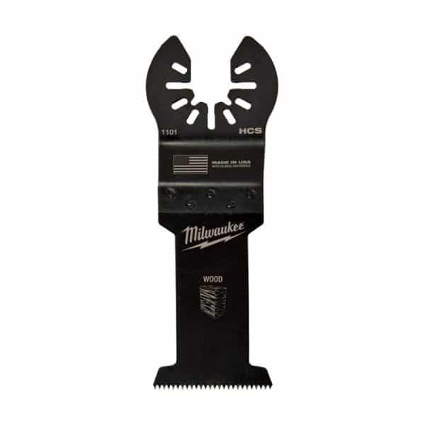 Milwaukee 1-3/8 in. L X 1-3/8 in. W High Carbon Steel Open-Lok Oscillating Blade Wood 3 pk