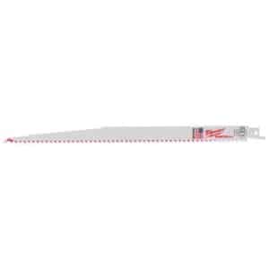 Milwaukee Sawzall 12 in. Bi-Metal Thin Kerf Reciprocating Saw Blade 5 TPI 5 pk