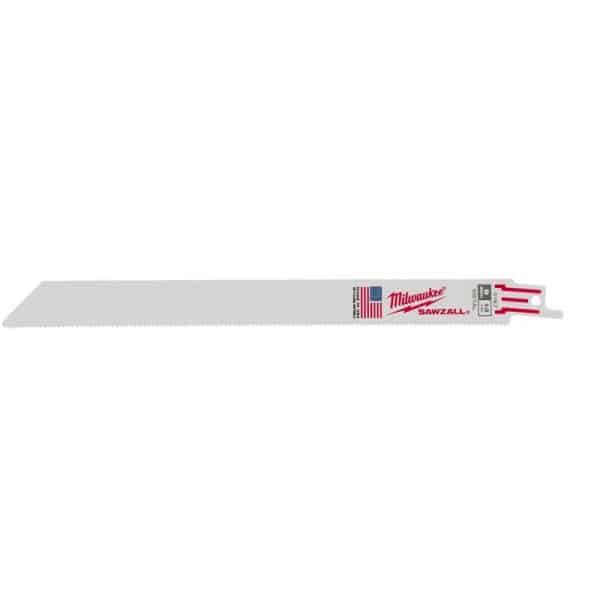 Milwaukee Sawzall 9 in. Bi-Metal Double Duty Upgrade Reciprocating Saw Blade 14 TPI 5 pk