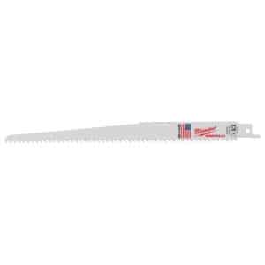 Milwaukee Sawzall 9 in. Bi-Metal Clean Wood Reciprocating Saw Blade 6 TPI 5 pk