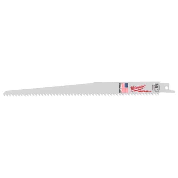 Milwaukee Sawzall 9 in. Bi-Metal Clean Wood Reciprocating Saw Blade 6 TPI 5 pk