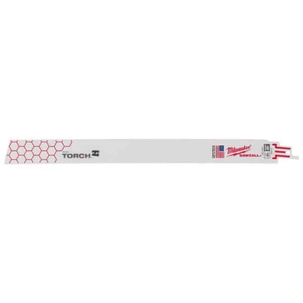 Milwaukee The Torch 12 in. Bi-Metal Reciprocating Saw Blade 18 TPI 5 pk