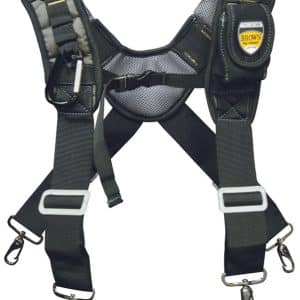 McGuire-Nicholas 19 in. L X 1.75 in. W Foam Suspenders Black 1 pair
