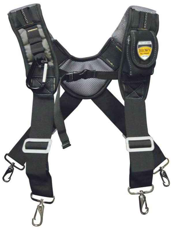 McGuire-Nicholas 19 in. L X 1.75 in. W Foam Suspenders Black 1 pair