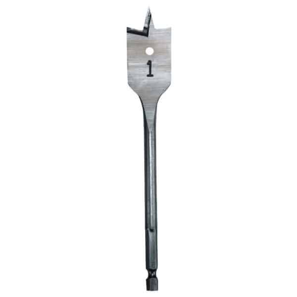 Milwaukee 1-3/8 in. X 6 in. L Heat-Treated Steel Flat Boring Drill Bit 1 pc