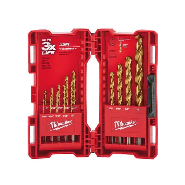 Milwaukee Thunderbolt High Carbon Steel Drill Bit Set 14 pc