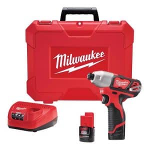Milwaukee M12 12 V 1.5 amps 1/4 in. Cordless Brushed Impact Driver Kit (Battery & Charger)