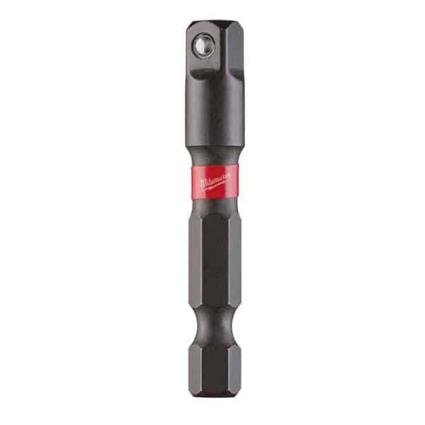 Milwaukee Shockwave Square 1/4 in. X 2 in. L Socket Adapter Steel 1 pc