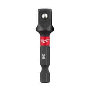 Milwaukee Shockwave Square 3/8 in. X 2 in. L Socket Adapter Steel 1 pc