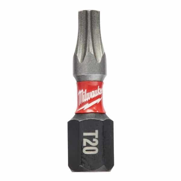 Milwaukee Shockwave Torx T20 X 1 in. L Insert Bit Steel 2 pk