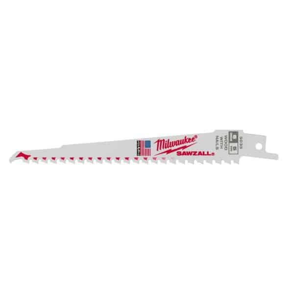 Milwaukee SAWZALL 6 in. Bi-Metal Reciprocating Saw Blade 5 TPI 1 pk