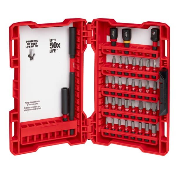 Milwaukee Shockwave Assorted Screwdriver Bit Set Steel 36 pc