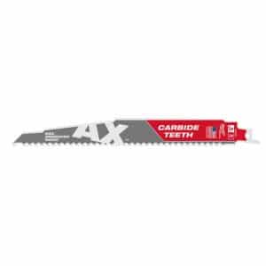 Milwaukee AX 9 in. Carbide Demolition Reciprocating Saw Blade 5 TPI 1 pk