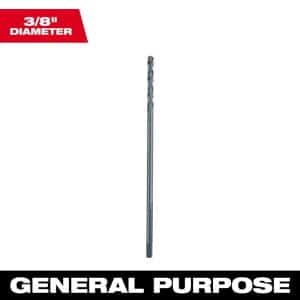 Milwaukee 3/8 in. X 12 in. L Aircraft Length Drill Bit 1 pc