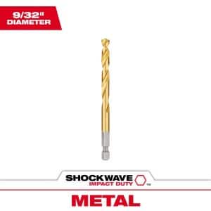Milwaukee Shockwave 9/32 in. X 4-1/4 in. L Titanium Red Helix Drill Bit 1 pc