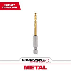 Milwaukee Shockwave 9/64 in. X 2.63 in. L High Speed Steel Red Helix Drill Bit 1 pc