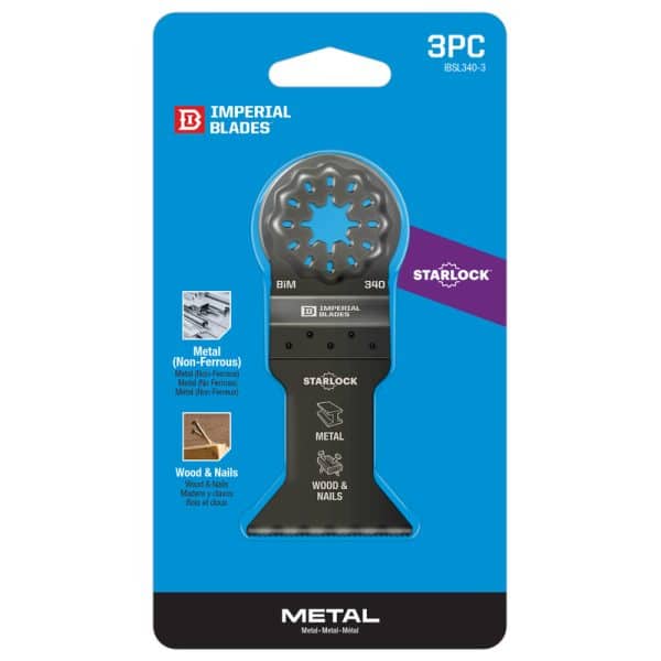 Imperial Blades Starlock 1-7/8 in. L Bi-Metal Oscillating Blade 3 pk