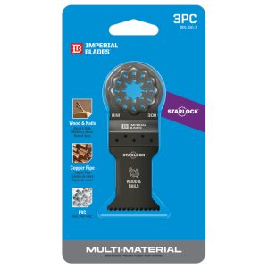 Imperial Blades Starlock 1-5/8 in. L Bi-Metal Oscillating Saw Blade 3 pk