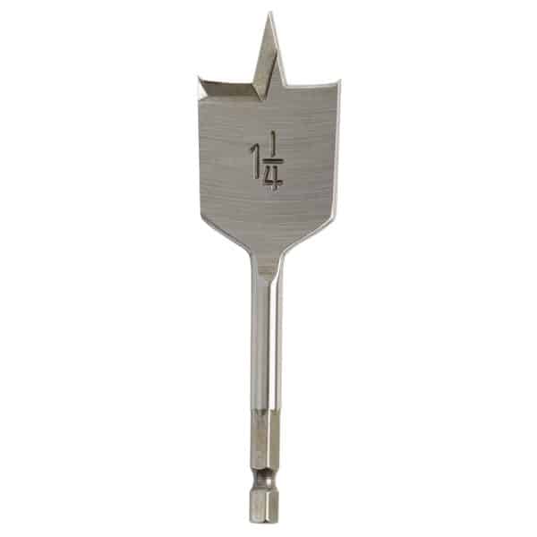 Milwaukee 1-1/4 in. D X 4.5 in. L Flat Boring Auger Bit Carbon Steel 1 pc