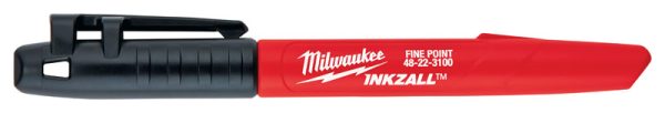 Milwaukee INKZALL Black Fine Tip Jobsite Marker 4 pk