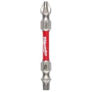 Milwaukee Shockwave Phillips/Torx PH2/T25 X 2-3/8 in. L Impact Double-Ended Power Bit Steel 1 pc