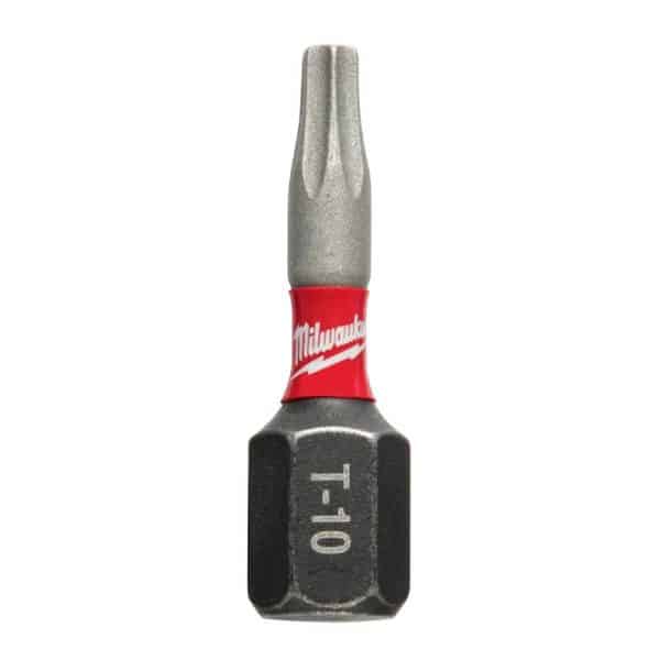 Milwaukee Shockwave Torx T10 X 1 in. L Impact Insert Bit Steel 2 pc