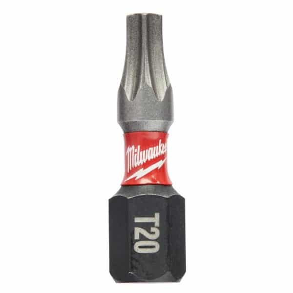 Milwaukee Shockwave Torx T20 X 1 in. L Impact Insert Bit Set Steel 15 pc