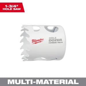 Milwaukee Hole Dozer 1-3/4 in. Carbide Tipped Hole Saw 1 pc