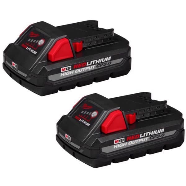 Milwaukee M18 REDLITHIUM CP3.0 18 V 3 Ah Lithium-Ion High Output Battery Pack 2 pc