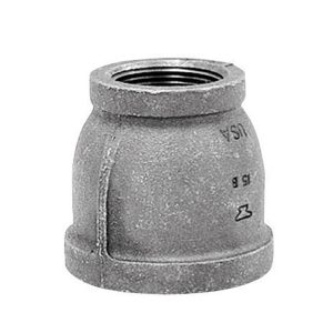 Anvil International 1-1/2 in. FPT X 1-1/4 in. D FPT Black Malleable Iron Reducing Coupling