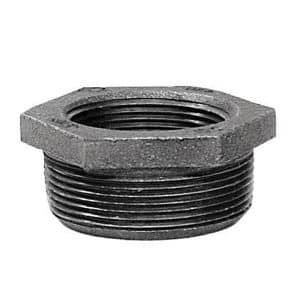 Anvil International 1-1/2 in. MPT X 1-1/4 in. D FPT Black Malleable Iron Hex Bushing