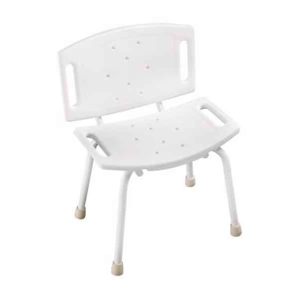 Delta White Tub and Shower Chair Plastic 28-3/4 in. H X 12 in. L
