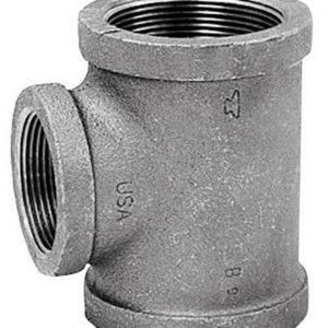 Anvil International 1 in. FPT X 1/2 in. D FPT 1 in. D FPT Black Malleable Iron Reducing Tee