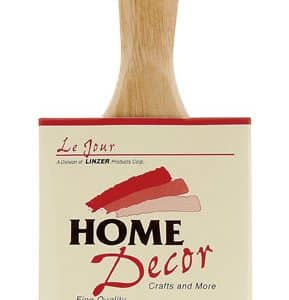 Linzer Home Decor 3 in. Flat Paint Brush