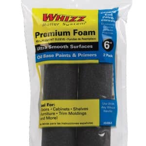 Whizz Foam 6 in. W X 1/2 in. Mini Paint Roller Cover 2 pk