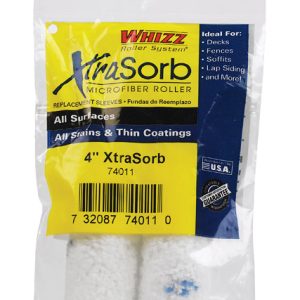 Whizz Xtrasorb Microfiber 4 in. W X 3/8 in. Mini Paint Roller Cover 2 pk
