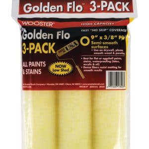 Wooster Golden Flo Knit 9 in. W X 3/8 in. Regular Paint Roller Cover Refill 3 pk