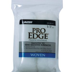 Linzer Pro Edge Woven 4 in. W X 1/2 in. Mini Paint Roller Cover 2 pk