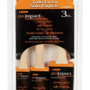 Linzer Pro Impact Assorted in. Flat Paint Brush Set