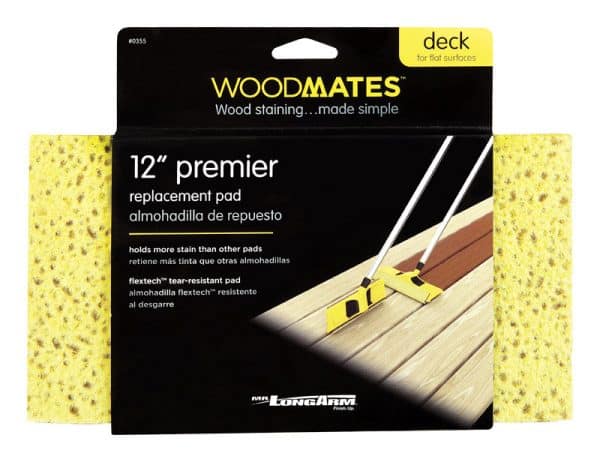 Woodmates Refill 12 in. W Wood Stain Pad For Decks
