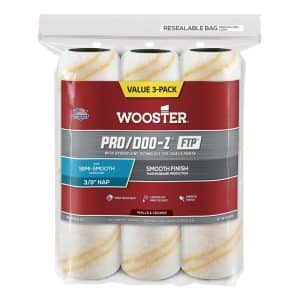 Wooster Pro/Doo-Z FTP Synthetic Blend 9 in. W X 3/8 in. Paint Roller Cover 3 pk